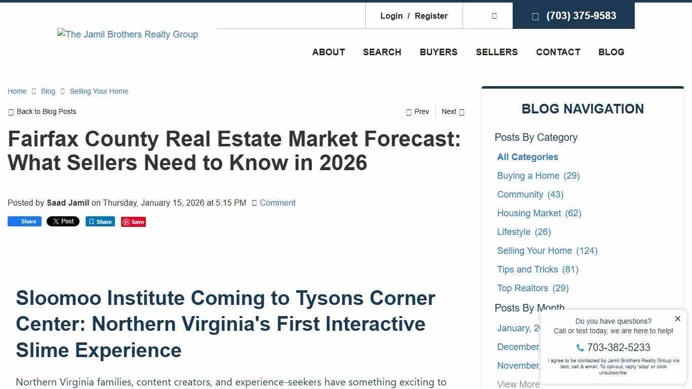 Fairfax County Real Estate Market Forecast 2026 | Sellers Guide
